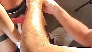 German Strapon Queen gives an elf HARD CHRISTMAS SEX